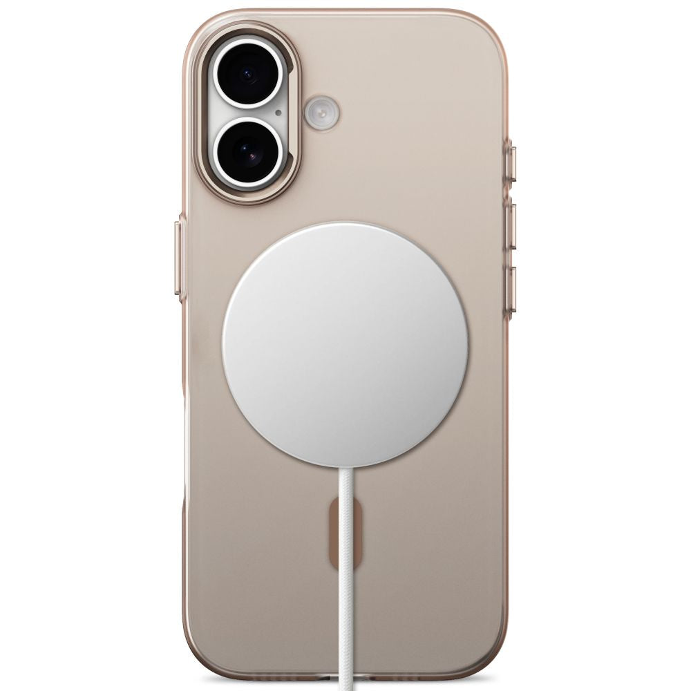 Tech-Protect MagZero MagSafe dėklas skirtas iPhone 17 - smėlio-rudas matinis -- iPhone 17