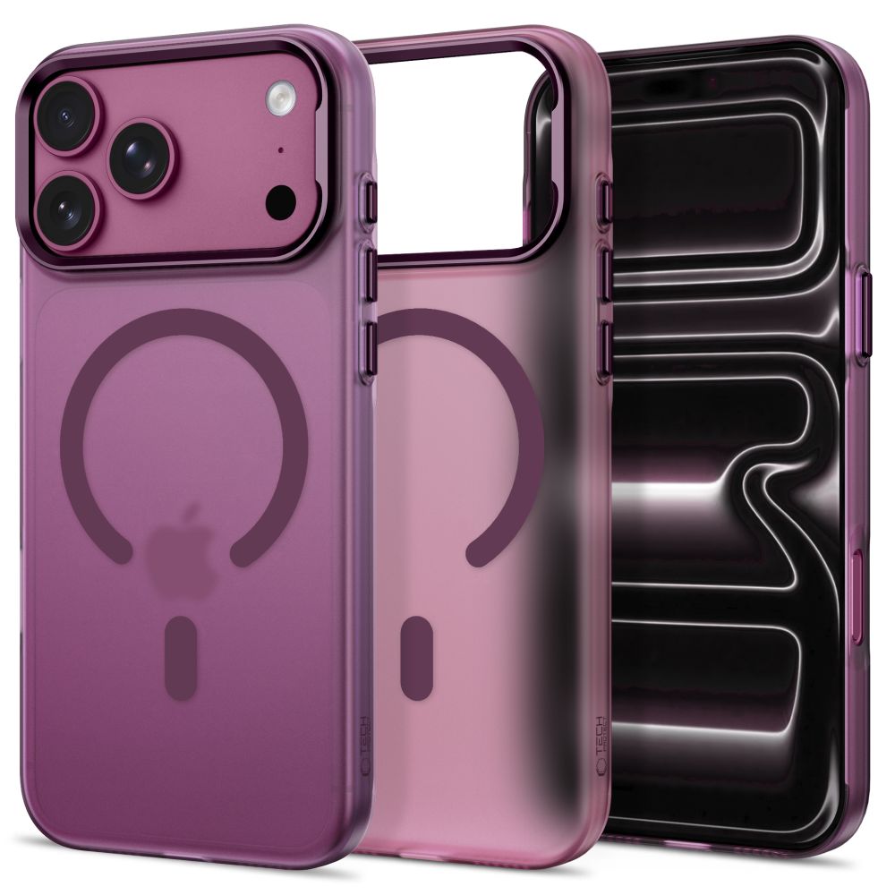 Tech-Protect MagZero MagSafe dėklas iPhone 17 Pro / 18 Pro - bordo spalvos matinis -- iPhone 17 Pro / iPhone 18 Pro
