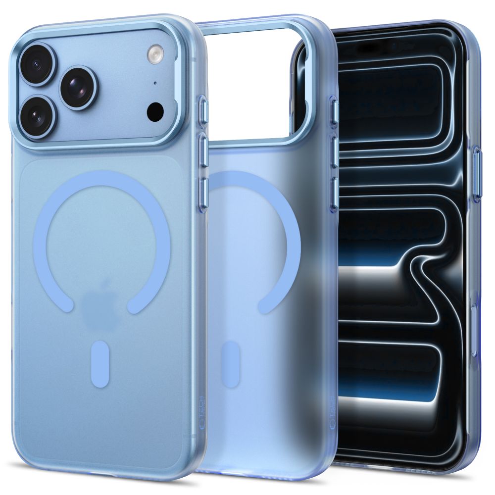 Tech-Protect MagZero MagSafe dėklas iPhone 17 Pro / 18 Pro - šviesi mėlyna matinis -- iPhone 17 Pro / iPhone 18 Pro