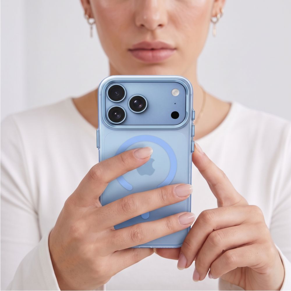 Tech-Protect MagZero MagSafe dėklas iPhone 17 Pro / 18 Pro - šviesi mėlyna matinis -- iPhone 17 Pro / iPhone 18 Pro