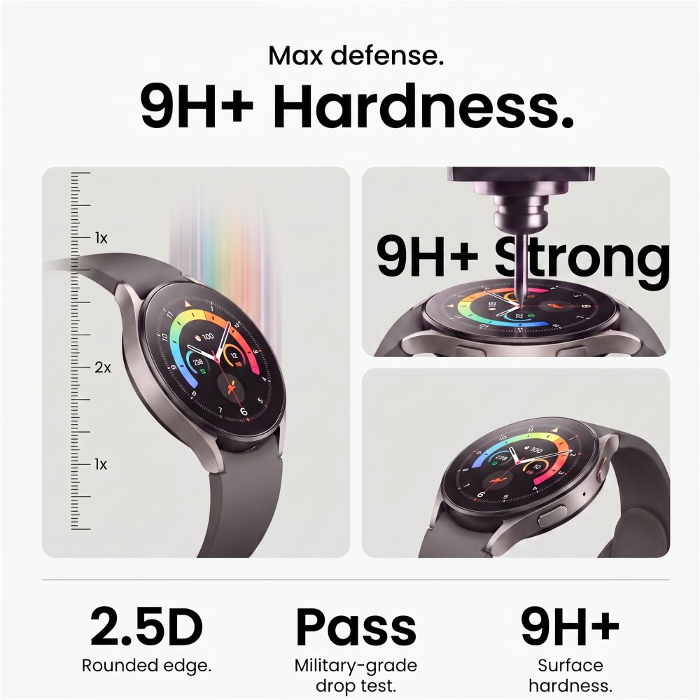 Tech-Protect Easy Set+ 2-Pack grūdintas stiklas Samsung Galaxy Watch Ultra 47mm -- Samsung Galaxy Watch Ultra (47 mm)