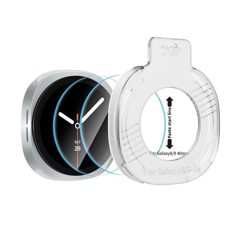 Tech-Protect Easy Set+ 2-Pack grūdintasis stiklas Samsung Galaxy Watch Ultra 40mm -- Samsung Galaxy Watch Ultra 40mm