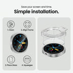 Tech-Protect Easy Set+ 2-Pack grūdintasis stiklas Samsung Galaxy Watch Ultra 40mm -- Samsung Galaxy Watch Ultra 40mm