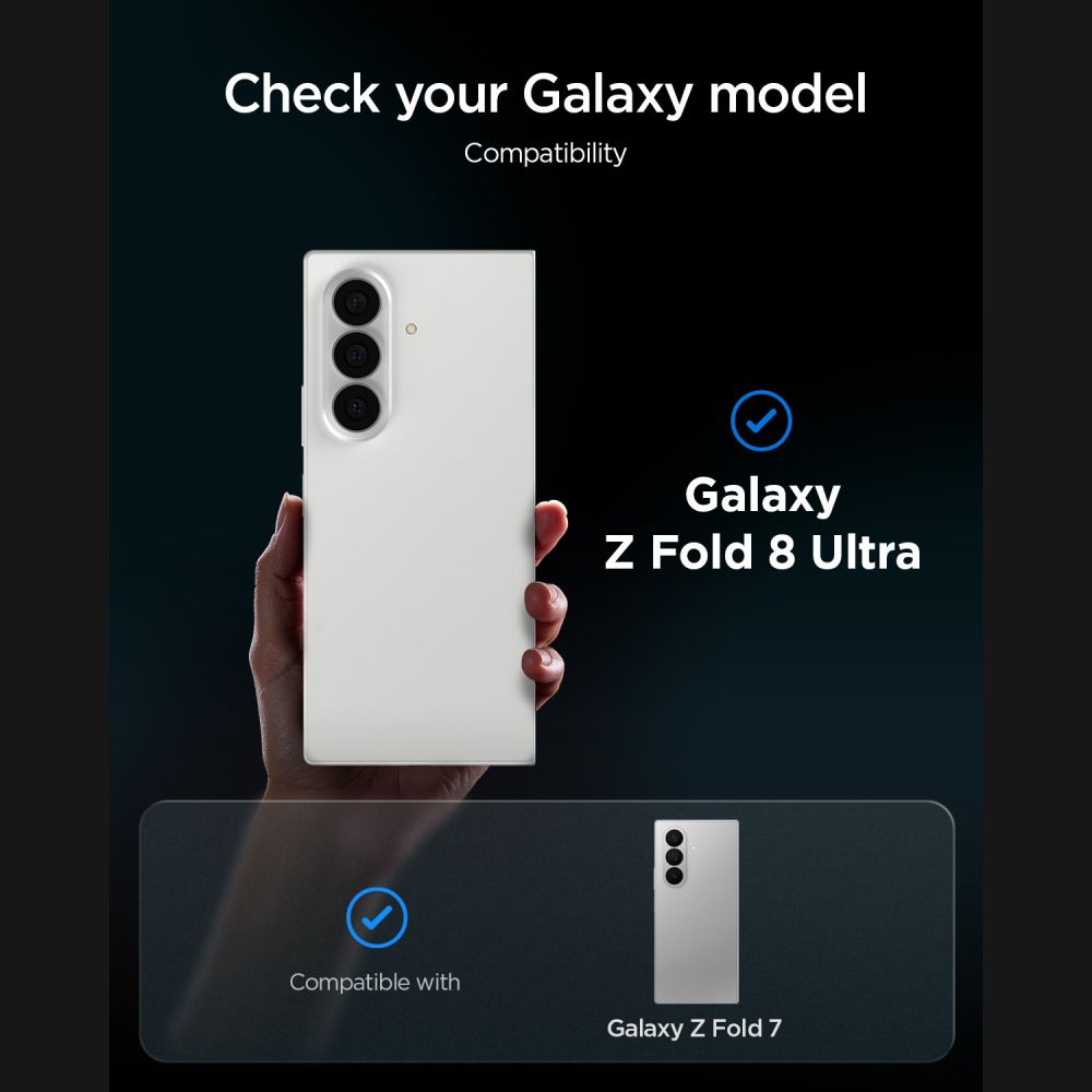 Spigen Glas.tR EZ Fit Pro HD Privacy 2-Pack grūdintasis stiklas Samsung Galaxy Z Fold 7/8 Ultra -- Samsung Galaxy Z Fold...