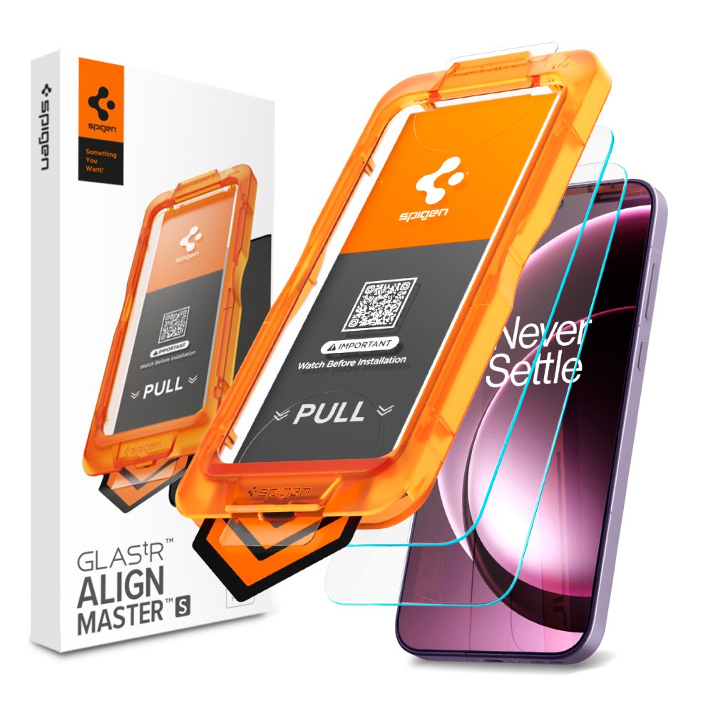 Spigen Glas.tR AlignMaster Slim 2-Pack grūdintasis stiklas OnePlus 15 -- OnePlus 15
