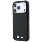 BMW M Carbon Metal Logo MagSafe dėklas iPhone 17 Pro / 18 Pro - Juoda -- iPhone 17 Pro / iPhone 18 Pro
