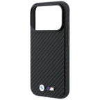 BMW M Carbon Metal Logo MagSafe dėklas iPhone 17 Pro / 18 Pro - Juoda -- iPhone 17 Pro / iPhone 18 Pro