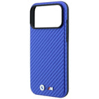 BMW M Carbon Metal Logo MagSafe dėklas iPhone 17 Pro / 18 Pro - Mėlyna -- iPhone 17 Pro / iPhone 18 Pro
