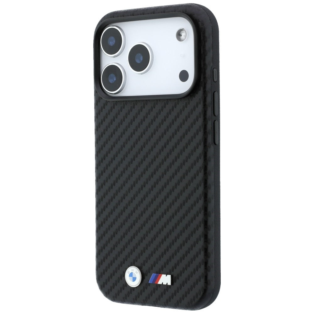 BMW M Carbon Metal Logo MagSafe dėklas iPhone 17 Pro Max / 18 Pro Max - Juoda -- iPhone 17 Pro Max / iPhone 18 Pro Max