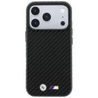 BMW M Carbon Metal Logo MagSafe dėklas iPhone 17 Pro Max / 18 Pro Max - Juoda -- iPhone 17 Pro Max / iPhone 18 Pro Max