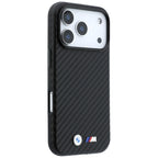BMW M Carbon Metal Logo MagSafe dėklas iPhone 17 Pro Max / 18 Pro Max - Juoda -- iPhone 17 Pro Max / iPhone 18 Pro Max