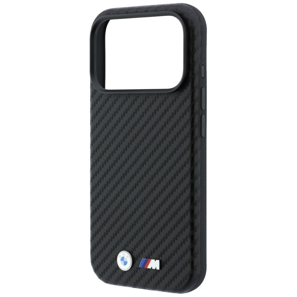 BMW M Carbon Metal Logo MagSafe dėklas iPhone 17 Pro Max / 18 Pro Max - Juoda -- iPhone 17 Pro Max / iPhone 18 Pro Max