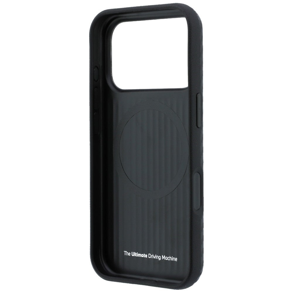 BMW M Carbon Metal Logo MagSafe dėklas iPhone 17 Pro Max / 18 Pro Max - Juoda -- iPhone 17 Pro Max / iPhone 18 Pro Max