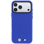 BMW M Carbon Metal Logo MagSafe dėklas iPhone 17 Pro Max / 18 Pro Max - Mėlyna -- iPhone 17 Pro Max / iPhone 18 Pro Max