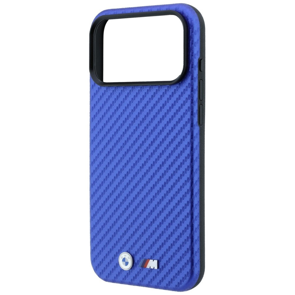 BMW M Carbon Metal Logo MagSafe dėklas iPhone 17 Pro Max / 18 Pro Max - Mėlyna -- iPhone 17 Pro Max / iPhone 18 Pro Max