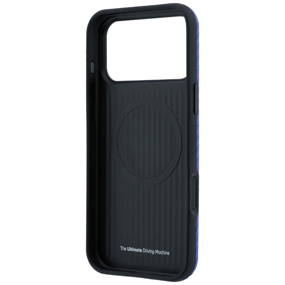 BMW M Carbon Metal Logo MagSafe dėklas iPhone 17 Pro Max / 18 Pro Max - Mėlyna -- iPhone 17 Pro Max / iPhone 18 Pro Max