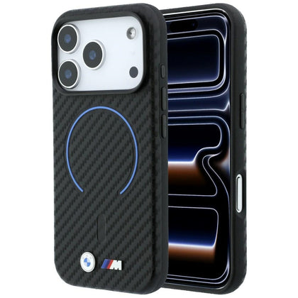 BMW M Carbon Printed Ring MagSafe dėklas iPhone 17 Pro Max / 18 Pro Max - juodas -- iPhone 17 Pro Max / iPhone 18 Pro Max
