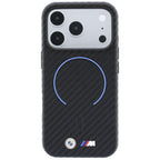 BMW M Carbon Printed Ring MagSafe dėklas iPhone 17 Pro Max / 18 Pro Max - juodas -- iPhone 17 Pro Max / iPhone 18 Pro Max