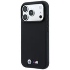 BMW M Quadrille Kevlar Metal Logo MagSafe dėklas skirtas iPhone 17 Pro / 18 Pro - Juoda -- iPhone 17 Pro / iPhone 18 Pro