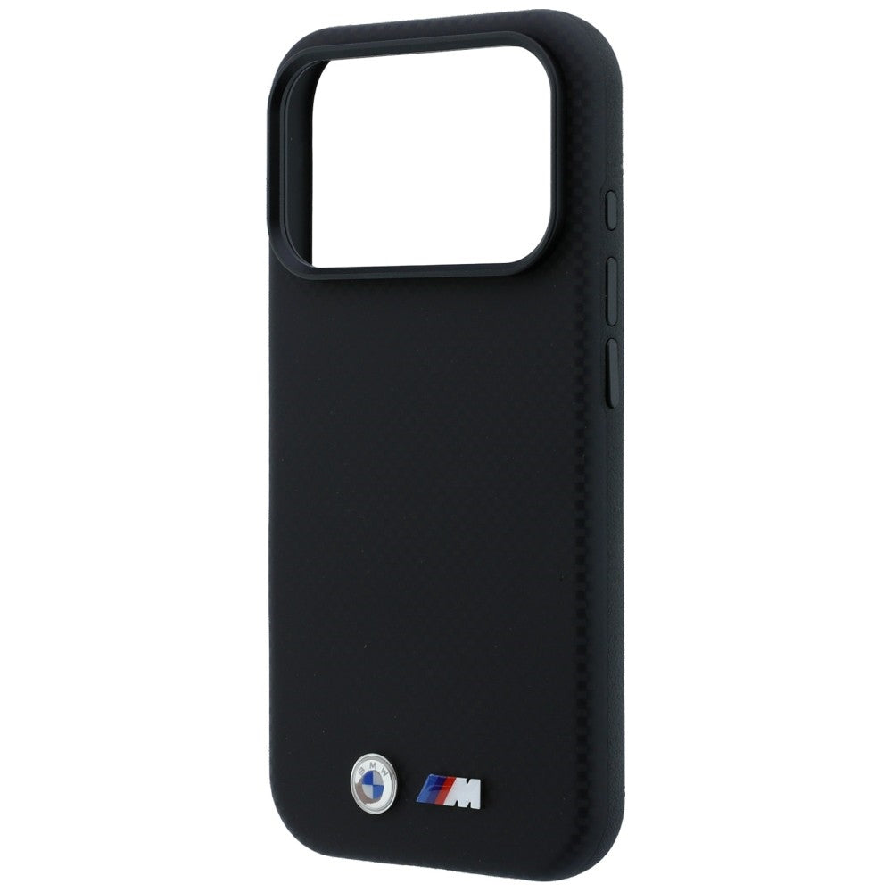 BMW M Quadrille Kevlar Metal Logo MagSafe dėklas skirtas iPhone 17 Pro / 18 Pro - Juoda -- iPhone 17 Pro / iPhone 18 Pro