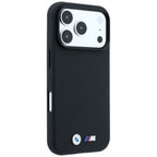 BMW M Quadrille Kevlar Metal Logo MagSafe dėklas skirtas iPhone 17 Pro Max / 18 Pro Max - Juoda -- iPhone 17 Pro Max /...