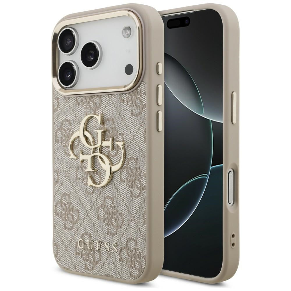 Guess 4G Big 4G Classic Logo dėklas skirtas iPhone 17 Pro / 18 Pro - Rožinis aukso -- iPhone 17 Pro / iPhone 18 Pro