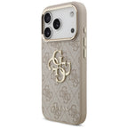 Guess 4G Big 4G Classic Logo dėklas skirtas iPhone 17 Pro / 18 Pro - Rožinis aukso -- iPhone 17 Pro / iPhone 18 Pro