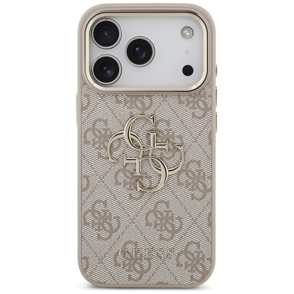 Guess 4G Big 4G Classic Logo dėklas skirtas iPhone 17 Pro / 18 Pro - Rožinis aukso -- iPhone 17 Pro / iPhone 18 Pro