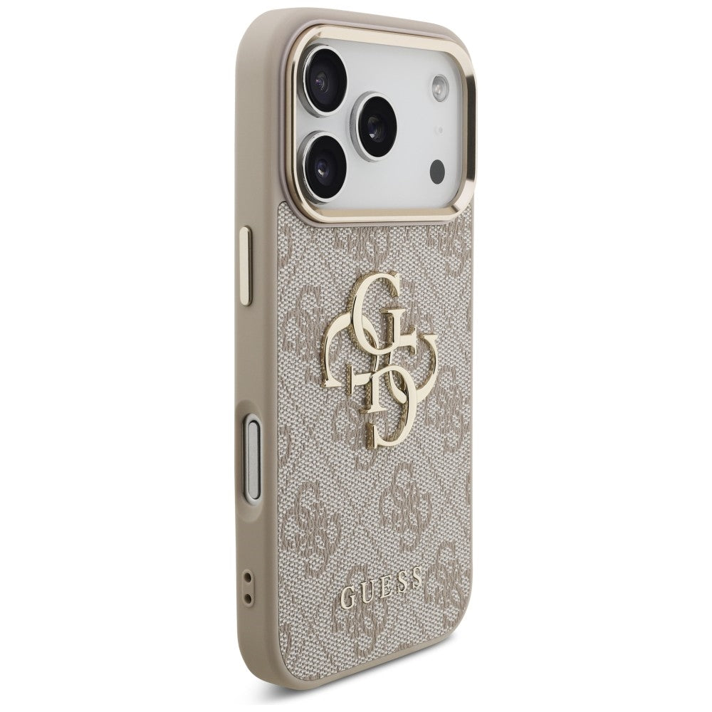 Guess 4G Big 4G Classic Logo dėklas skirtas iPhone 17 Pro / 18 Pro - Rožinis aukso -- iPhone 17 Pro / iPhone 18 Pro