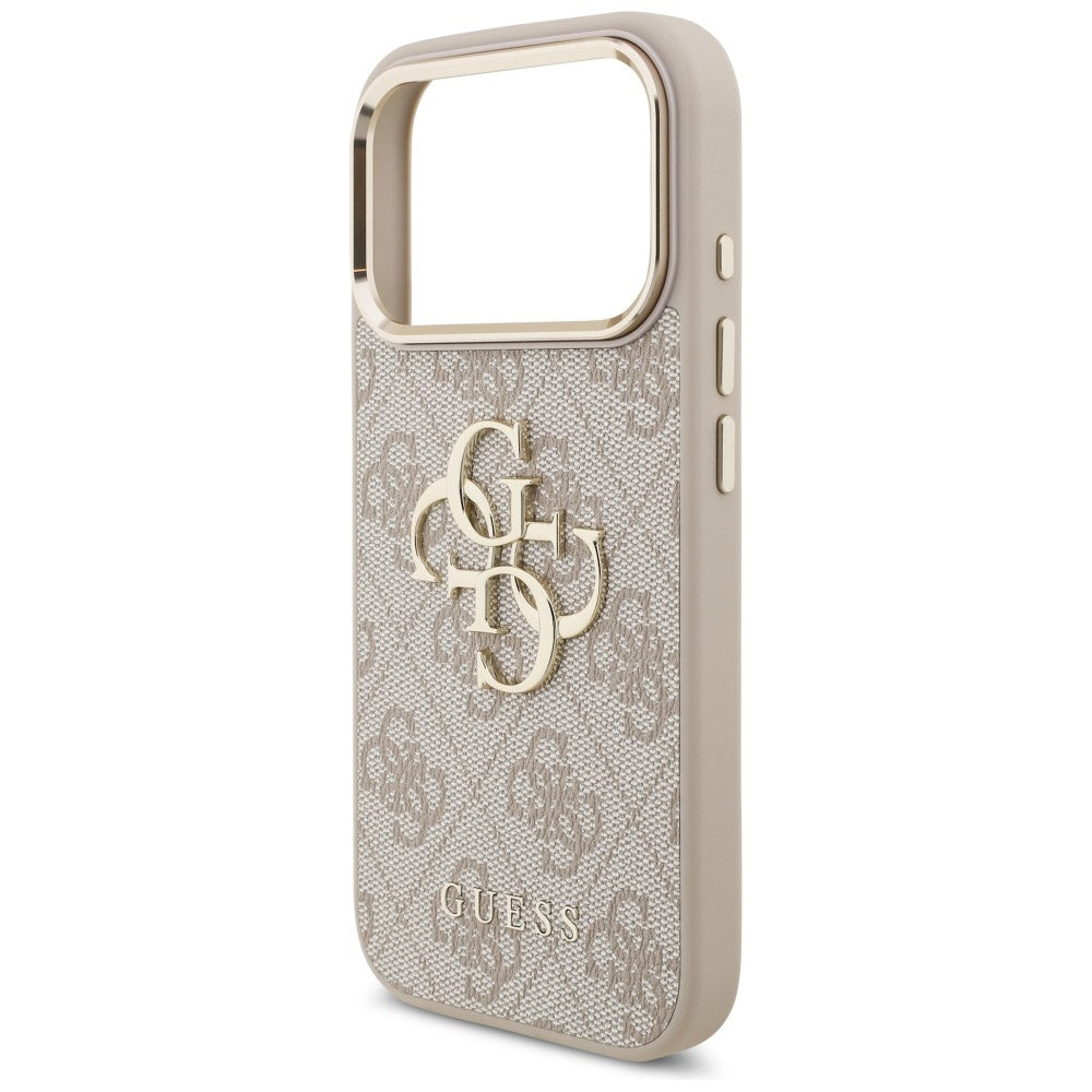 Guess 4G Big 4G Classic Logo dėklas skirtas iPhone 17 Pro / 18 Pro - Rožinis aukso -- iPhone 17 Pro / iPhone 18 Pro