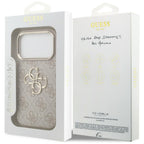 Guess 4G Big 4G Classic Logo dėklas skirtas iPhone 17 Pro / 18 Pro - Rožinis aukso -- iPhone 17 Pro / iPhone 18 Pro