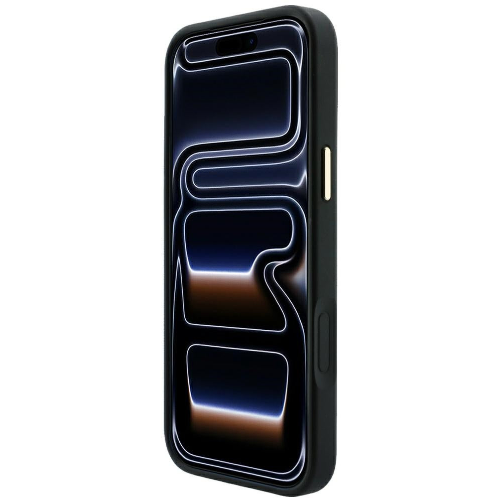 Guess Embossed 4G Classic MagSafe dėklas iPhone 17 Pro / 18 Pro - Juodas -- iPhone 17 Pro / iPhone 18 Pro
