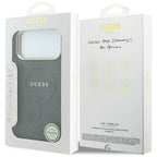 Guess Embossed 4G Classic MagSafe dėklas iPhone 17 Pro / 18 Pro - Juodas -- iPhone 17 Pro / iPhone 18 Pro