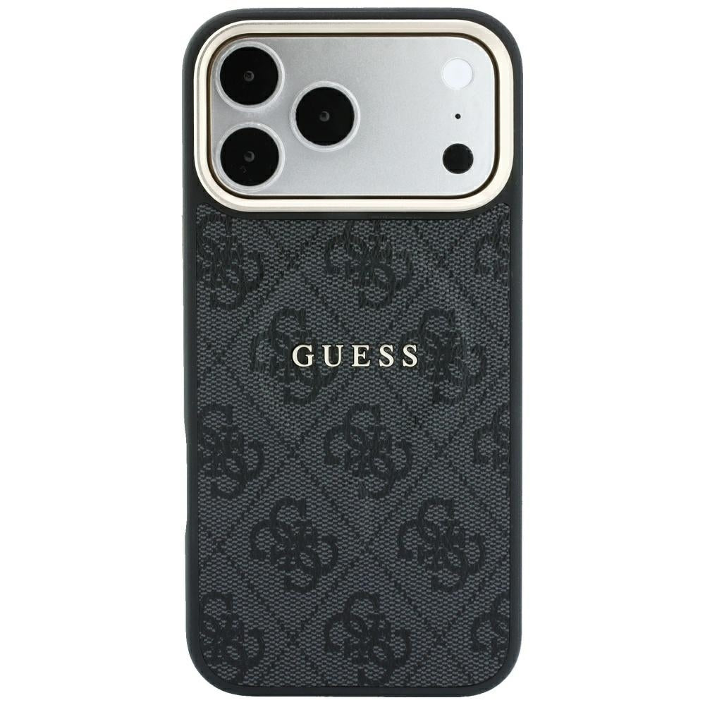 Guess Embossed 4G Classic MagSafe dėklas iPhone 17 Pro Max / 18 Pro Max - Juodas -- iPhone 17 Pro Max / iPhone 18 Pro Max
