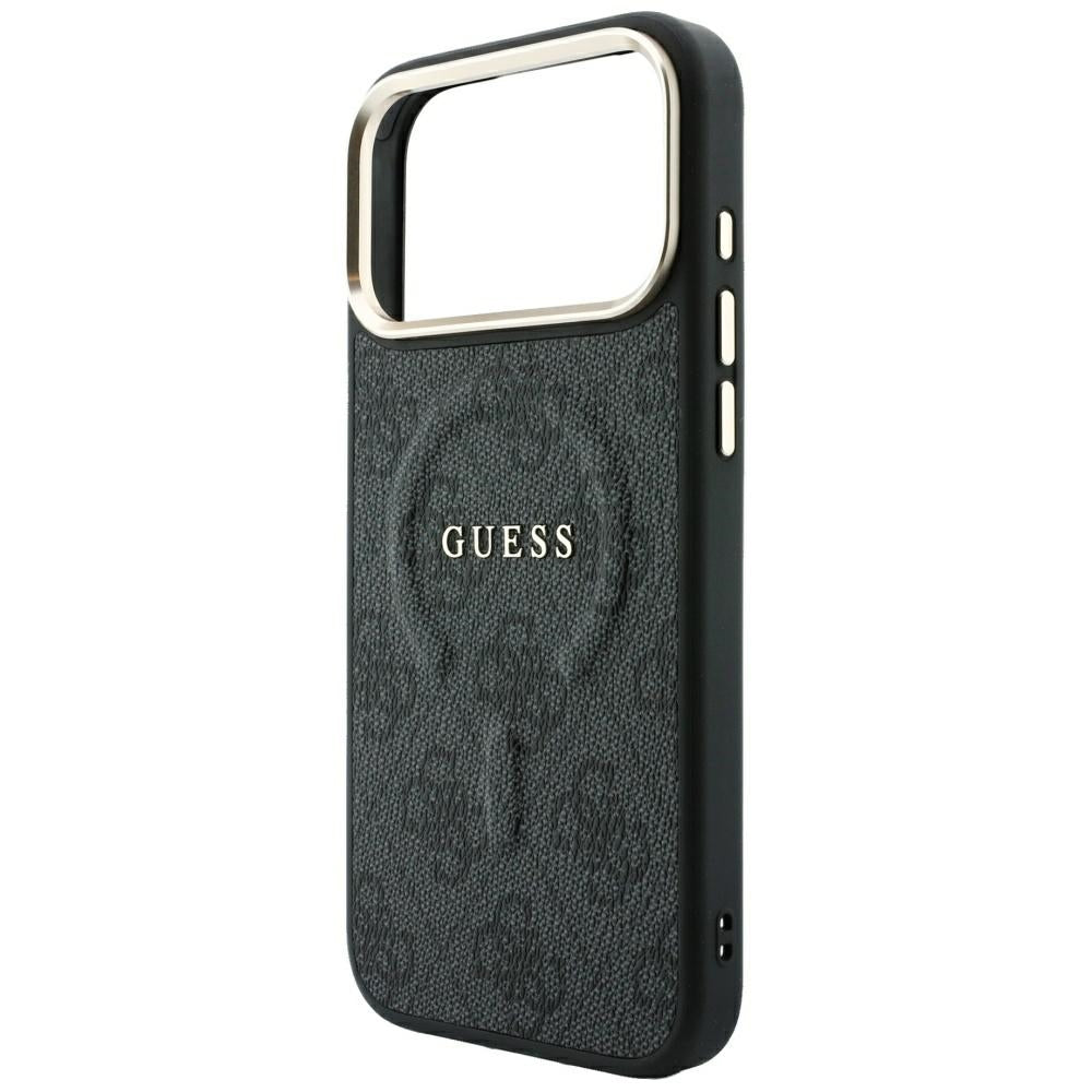 Guess Embossed 4G Classic MagSafe dėklas iPhone 17 Pro Max / 18 Pro Max - Juodas -- iPhone 17 Pro Max / iPhone 18 Pro Max