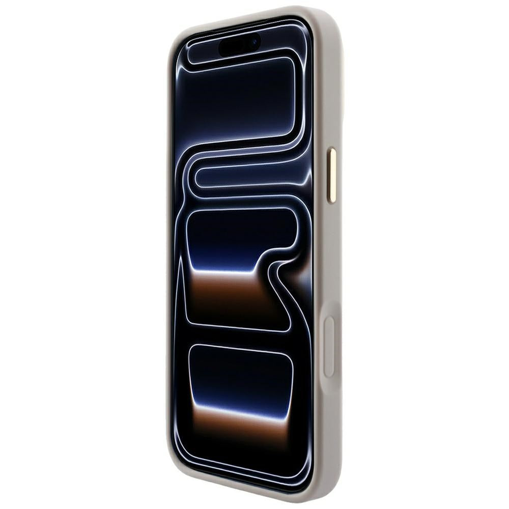 Guess Reljefo 4G Klasikinis MagSafe dėklas iPhone 17 Pro Max / 18 Pro Max - Rožinė -- iPhone 17 Pro Max / iPhone 18 Pro Max