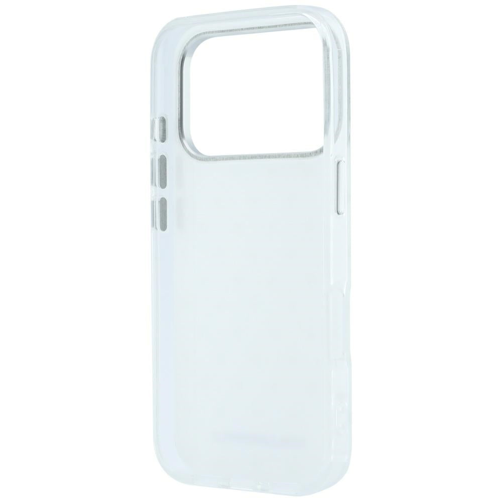 Karl Lagerfeld IML blizgūs dėklas su visapusiu logotipu ir elektrinės plokavimo logotipu - baltas (iPhone 17 Pro / 18...