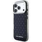 Karl Lagerfeld IML kristalai visame paviršiuje ir galivanizuoto logotipo dėklas iPhone 17 Pro Max / 18 Pro Max - juodas...
