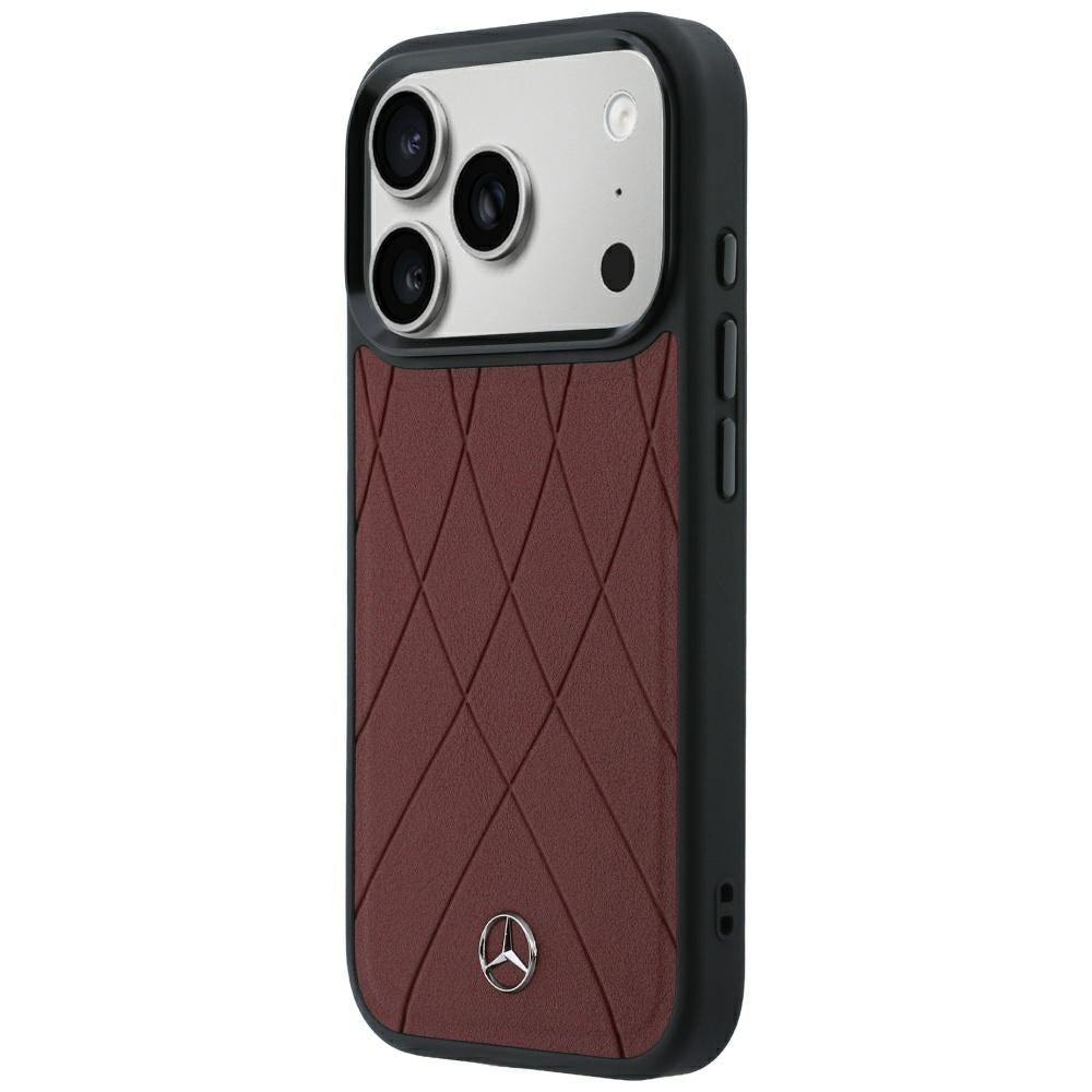 Mercedes Odos Kryžminės linijos MagSafe dėklas iPhone 17 Pro Max / 18 Pro Max - burgundo -- iPhone 17 Pro Max / iPhone 18...