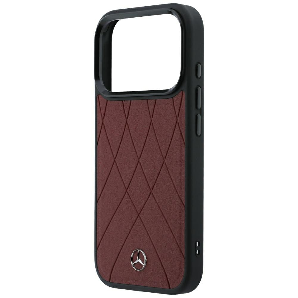 Mercedes Odos Kryžminės linijos MagSafe dėklas iPhone 17 Pro Max / 18 Pro Max - burgundo -- iPhone 17 Pro Max / iPhone 18...