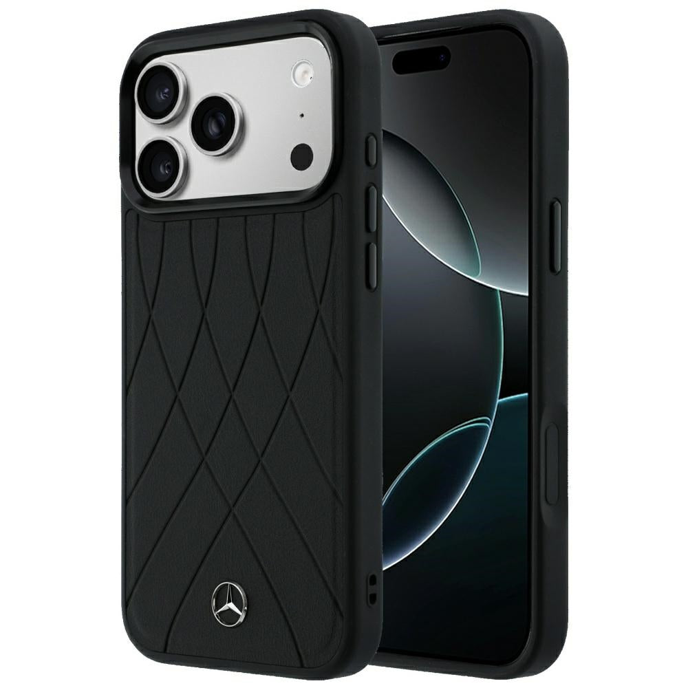 Mercedes Odos Kryžminės linijos MagSafe dėklas iPhone 17 Pro Max / 18 Pro Max - juodas -- iPhone 17 Pro Max / iPhone 18...