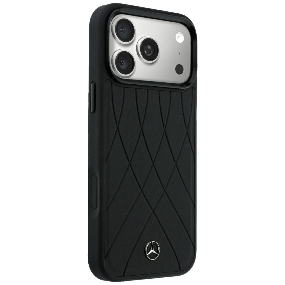 Mercedes Odos Kryžminės linijos MagSafe dėklas iPhone 17 Pro Max / 18 Pro Max - juodas -- iPhone 17 Pro Max / iPhone 18...