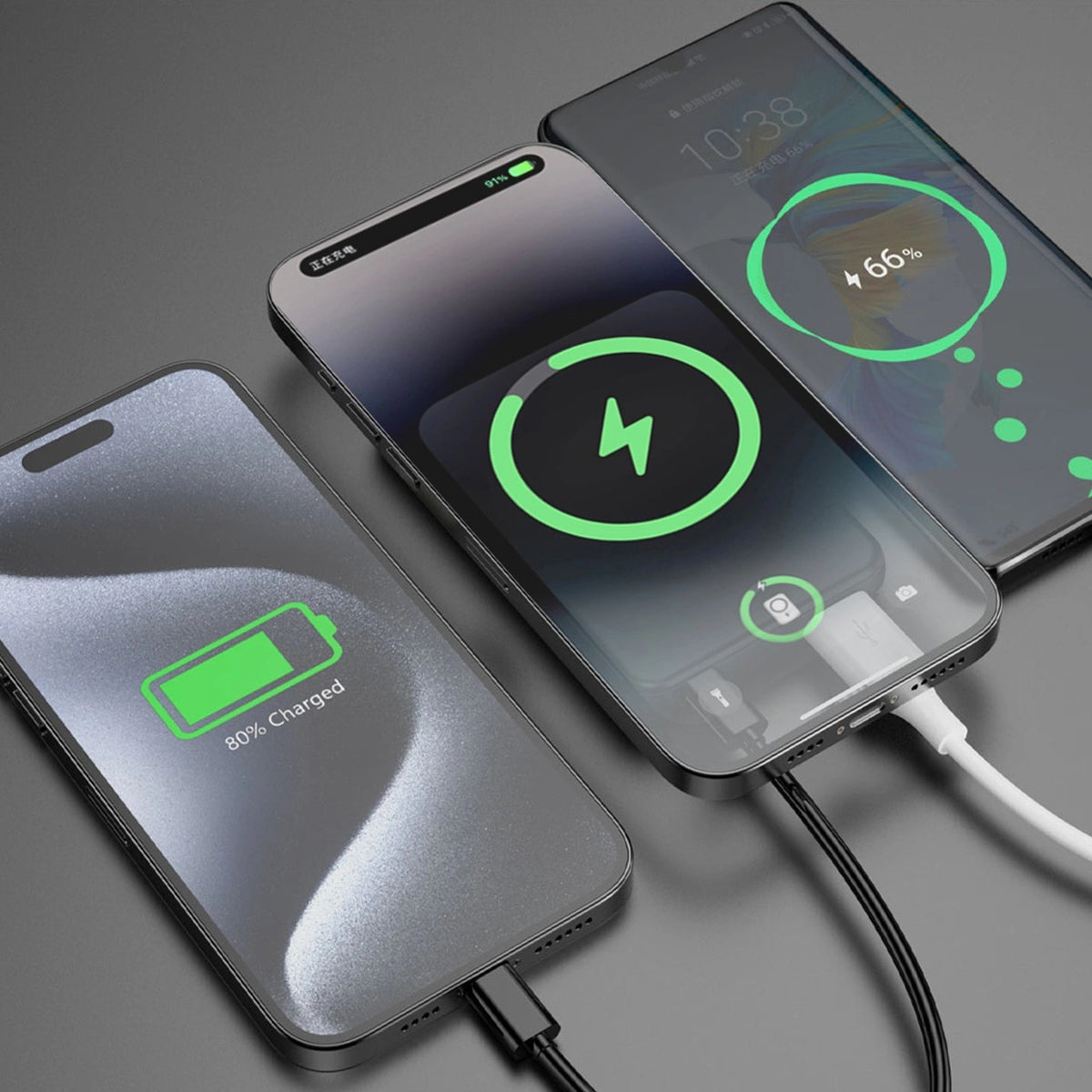 Magnetinis powerbank Dudao K14S+ 10000mAh 22.5W USB-A + USB-C suderintas su MagSafe su stovu - juodas -- Powerbanks
