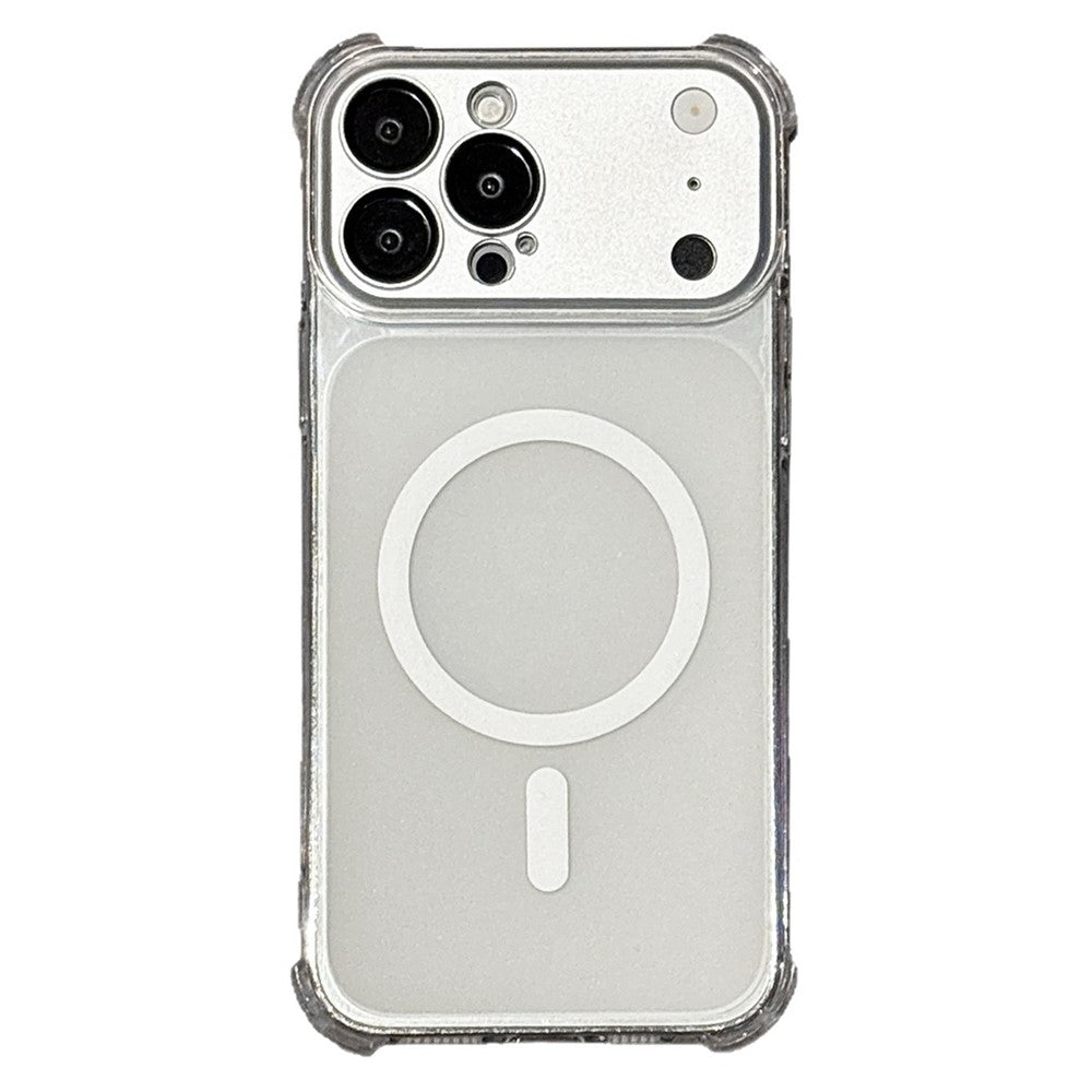 Dėklas iPhone 18 Pro Max / 17 Pro Max, magnetinis, TPU, su nuimamu kameros dangteliu - skaidrus -- iPhone 18 Pro Max /...