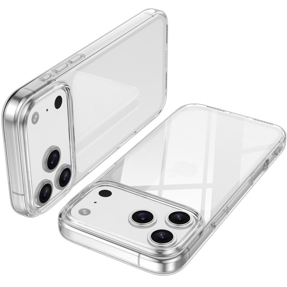 Dėklas iPhone 18 Pro / 17 Pro, TPU, nepaliekantis pirštų atspaudų - skaidrus -- iPhone 18 Pro / iPhone 17 Pro