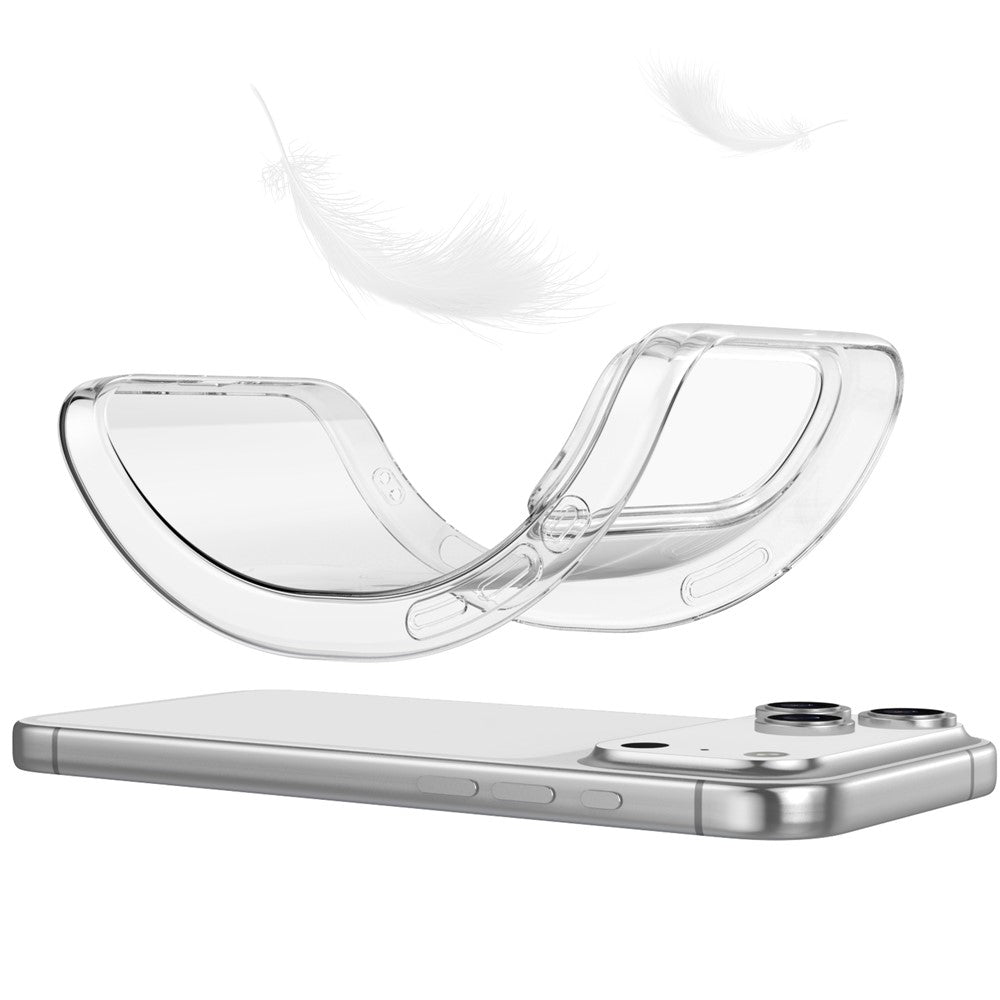 Dėklas iPhone 18 Pro / 17 Pro, TPU, nepaliekantis pirštų atspaudų - skaidrus -- iPhone 18 Pro / iPhone 17 Pro