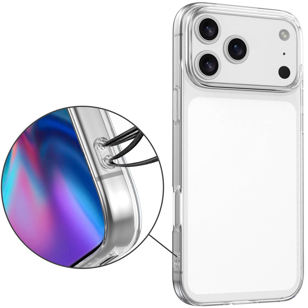 Dėklas iPhone 18 Pro Max / 17 Pro Max, TPU, nepaliekantis pirštų atspaudų - skaidrus -- iPhone 18 Pro Max / iPhone 17 Pro Max