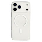 Dėklas iPhone 18 Pro Max / 17 Pro Max su MagSafe, PC, skaidrus baltas -- iPhone 18 Pro Max / iPhone 17 Pro Max
