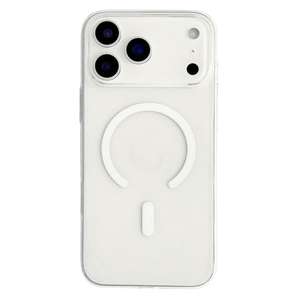 Dėklas iPhone 18 Pro Max / 17 Pro Max su MagSafe, PC, skaidrus baltas -- iPhone 18 Pro Max / iPhone 17 Pro Max