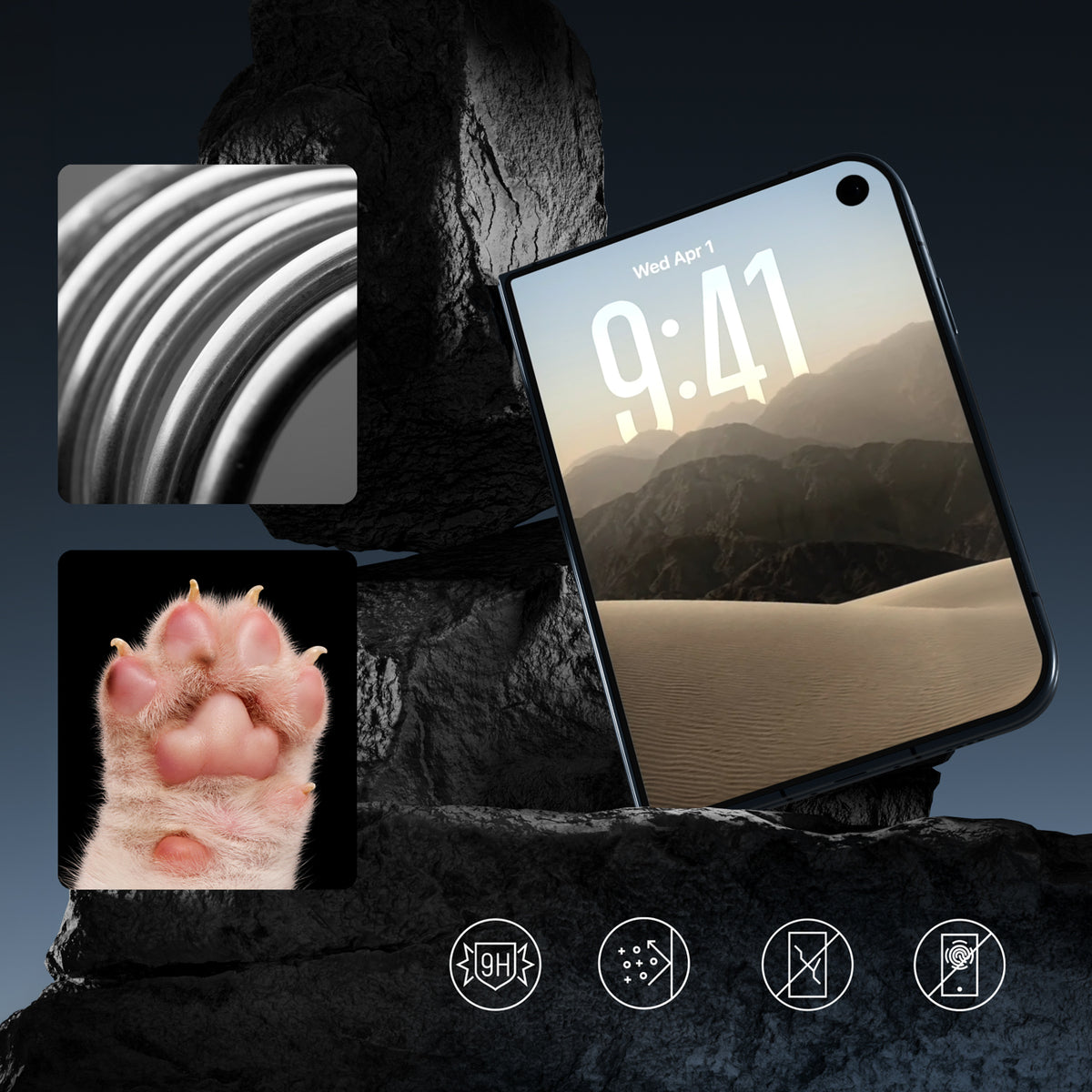 Wozinsky EasyFit Clear Glass grūdintas stiklas, skirtas iPhone Duo - 2 vnt. -- iPhone Duo
